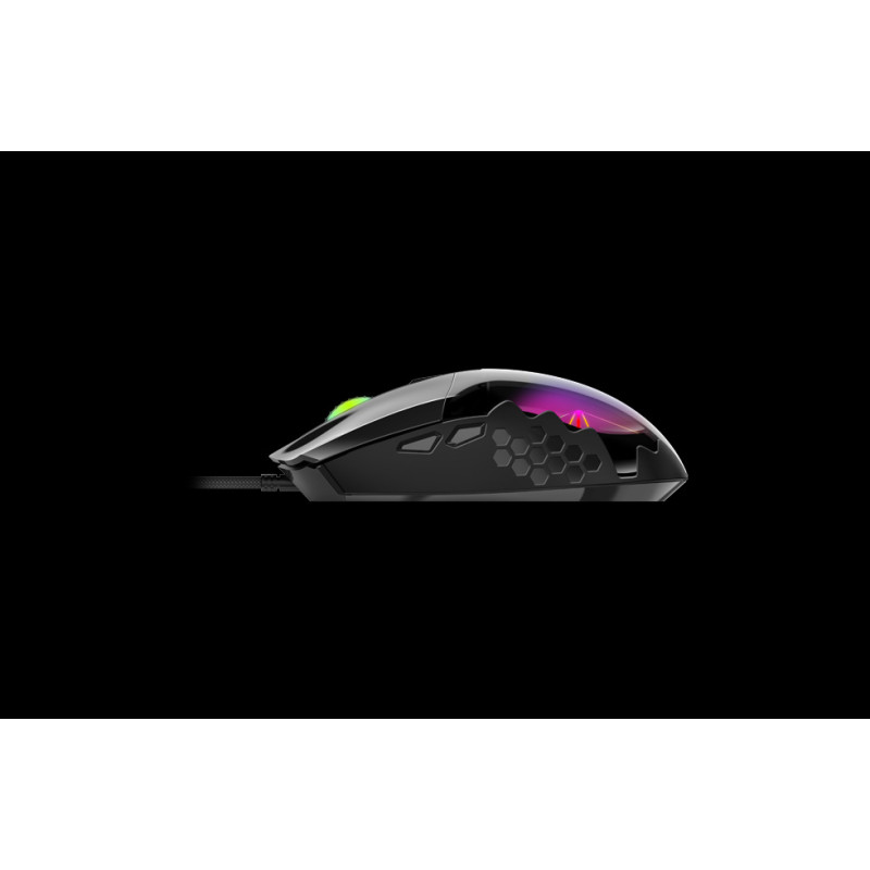 Genius Scorpion M715/Herná/Optická/Pre pravákov/7 200 DPI/Drôtová USB/Čierna