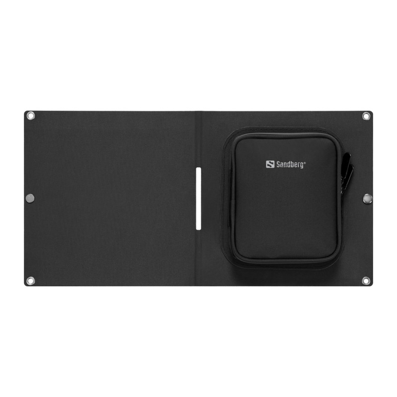 NONAME - Sandberg Solar Charger 15W Lightweight, skladacia solárna nabíjačka, čierna