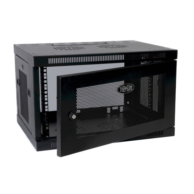 EATON - Skriňa SmartRack 6U, Š-600mm, Hl-450mm, hĺbka pre prepínače, montáž na stenu