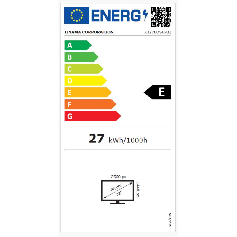 iiyama ProLite/X3270QSU-B1/31,5''/IPS/QHD/100Hz/3ms/Black/3R