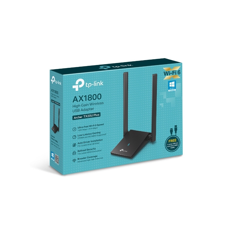 TP-link Archer TX20 Plus High Gain Dual Band WiFi6 USB adaptér