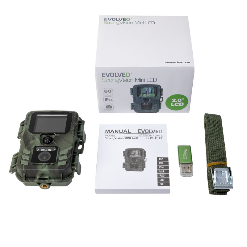 EVOLVEO StrongVision Mini LCD, fotopasca & časosberná kamera