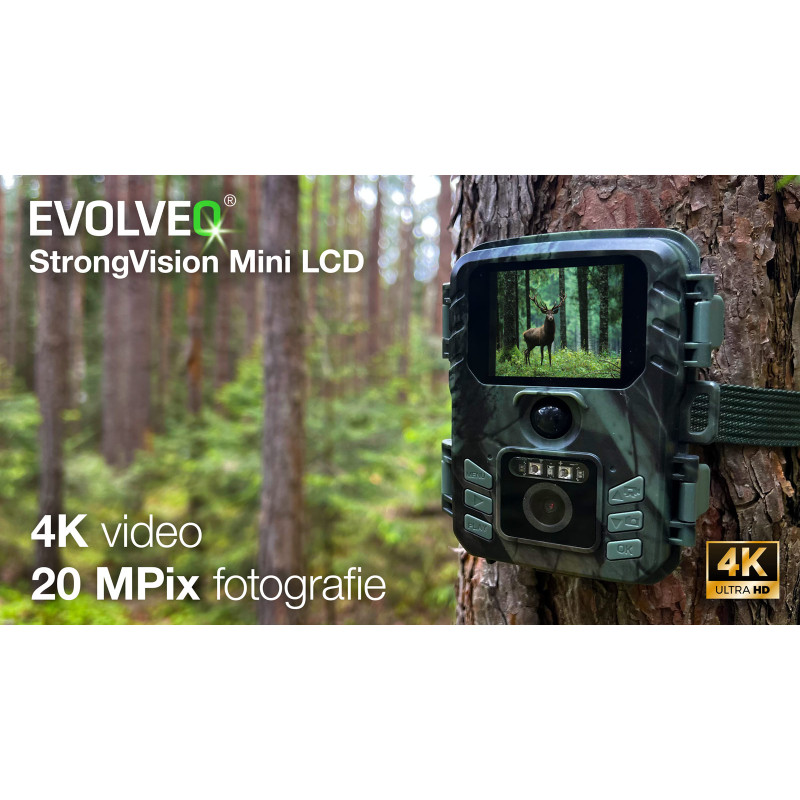 EVOLVEO StrongVision Mini LCD, fotopasca & časosberná kamera