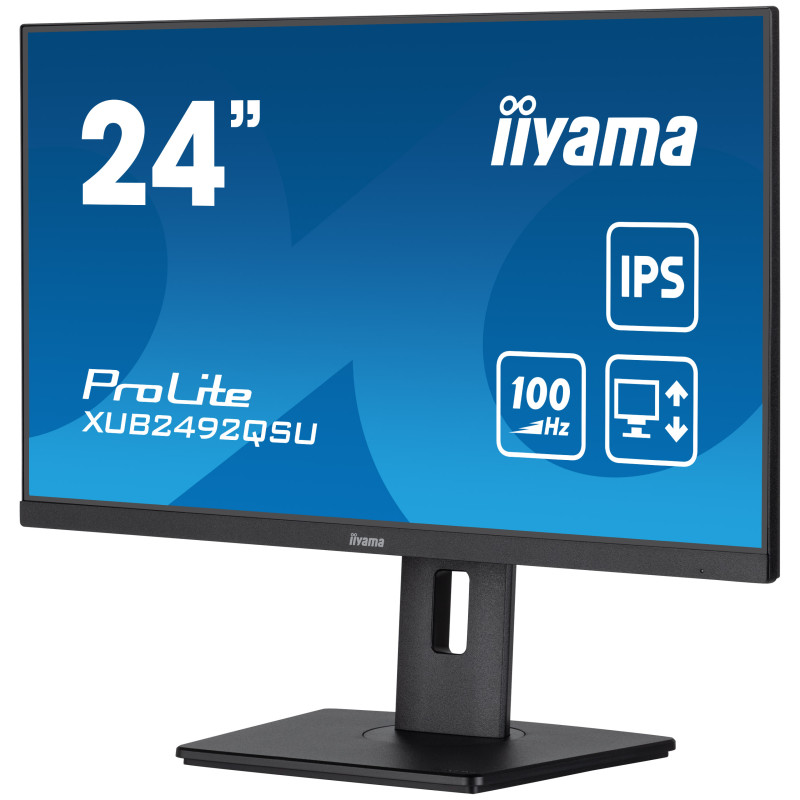 iiyama ProLite/XUB2492QSU-B1/23,8''/IPS/QHD/100Hz/0,5ms/Black/3R
