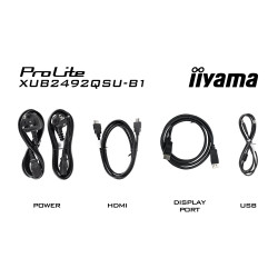 iiyama ProLite/XUB2492QSU-B1/23,8''/IPS/QHD/100Hz/0,5ms/Black/3R