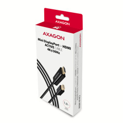 AXAGON RVDM-HI14C2, Mini DisplayPort - HDMI 1.4 redukcia / kábel 1.8 m, 4K/30Hz