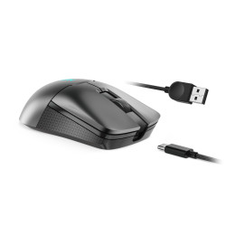 Lenovo Legion M600s/Herná/Optická/Pre pravákov/19 000 DPI/Drôtová+bezdrôtová/Sivá