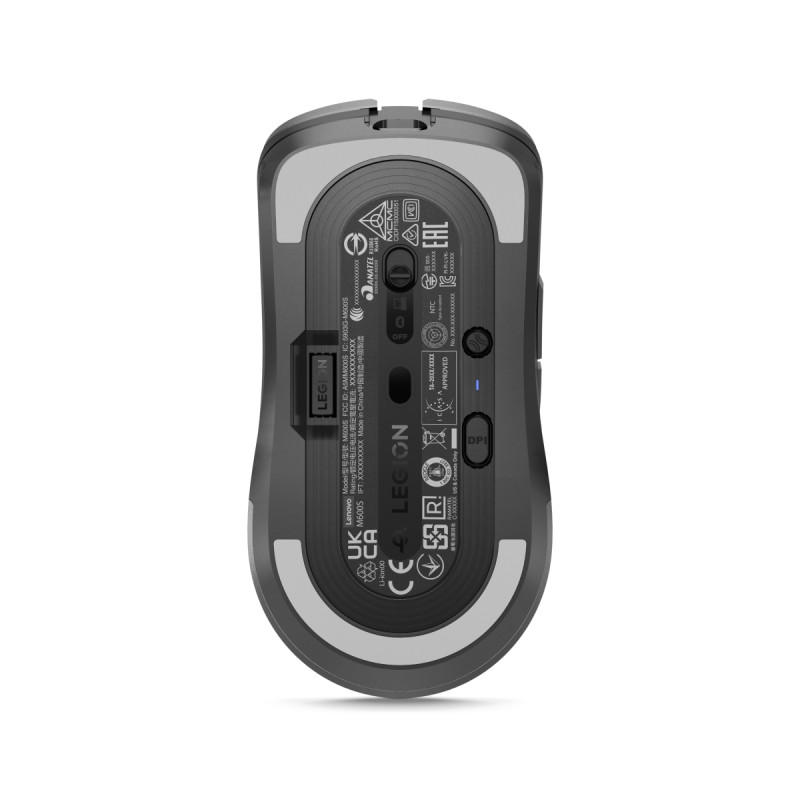 Lenovo Legion M600s/Herná/Optická/Pre pravákov/19 000 DPI/Drôtová+bezdrôtová/Sivá