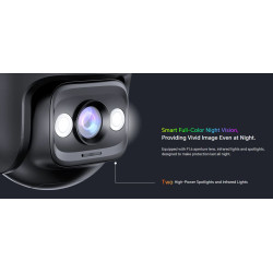 Tenda RH3-WCAv2 - vonkajšia otočná IP65 WiFi 3MPx kamera, OnVif, nočná LED, LAN port, CZ aplikácie