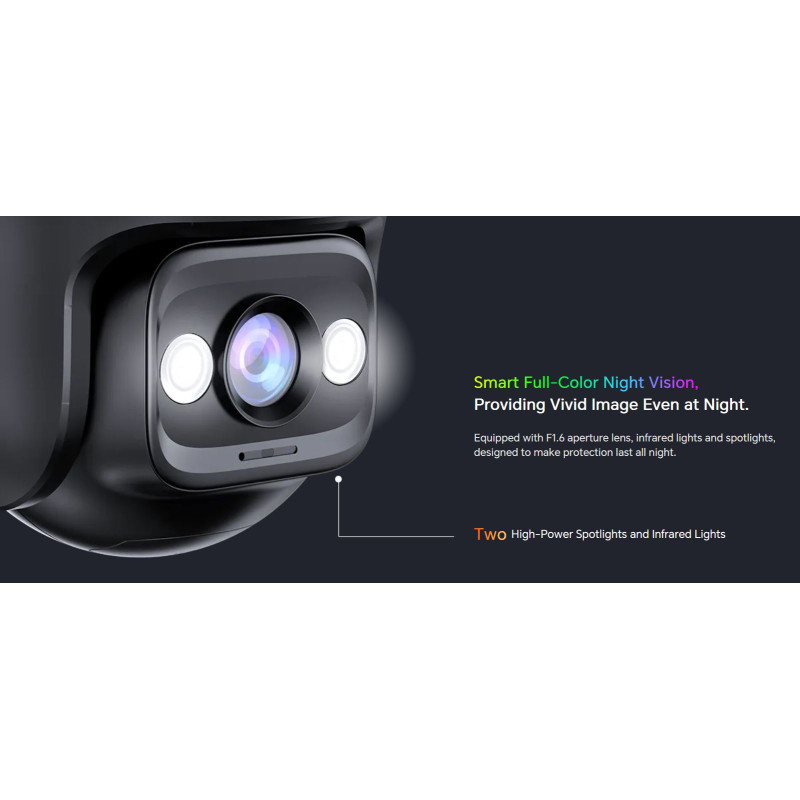 Tenda RH3-WCAv2 - vonkajšia otočná IP65 WiFi 3MPx kamera, OnVif, nočná LED, LAN port, CZ aplikácie