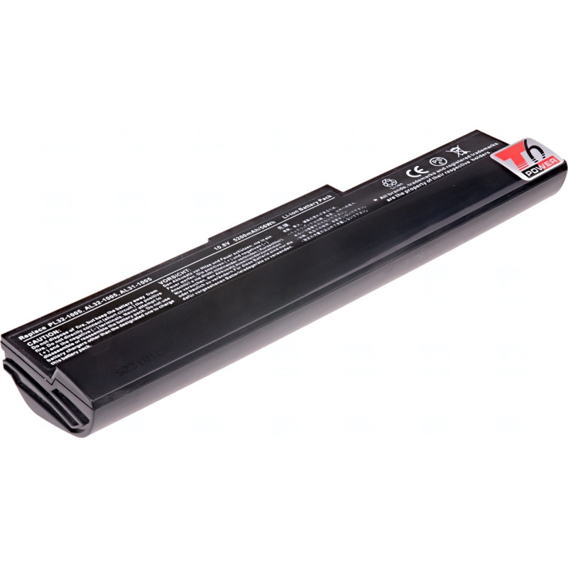 Batérie T6 Power Asus Eee PC 1001, 1005, 1101H, R105, 5200mAh, 56Wh, 6cell, black