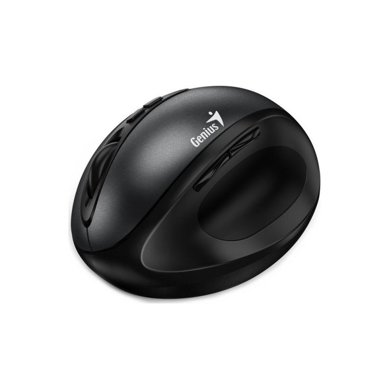 Genius Ergo 8300S/Vertikálna/Optická/Pre pravákov/1 600 DPI/Bezdrôtová USB/Čierna