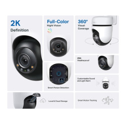 TP-LINK - Tapo C510W Outdoor Pan/Tilt Security WiFi Camera