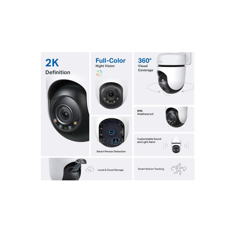 TP-LINK - Tapo C510W Outdoor Pan/Tilt Security WiFi Camera