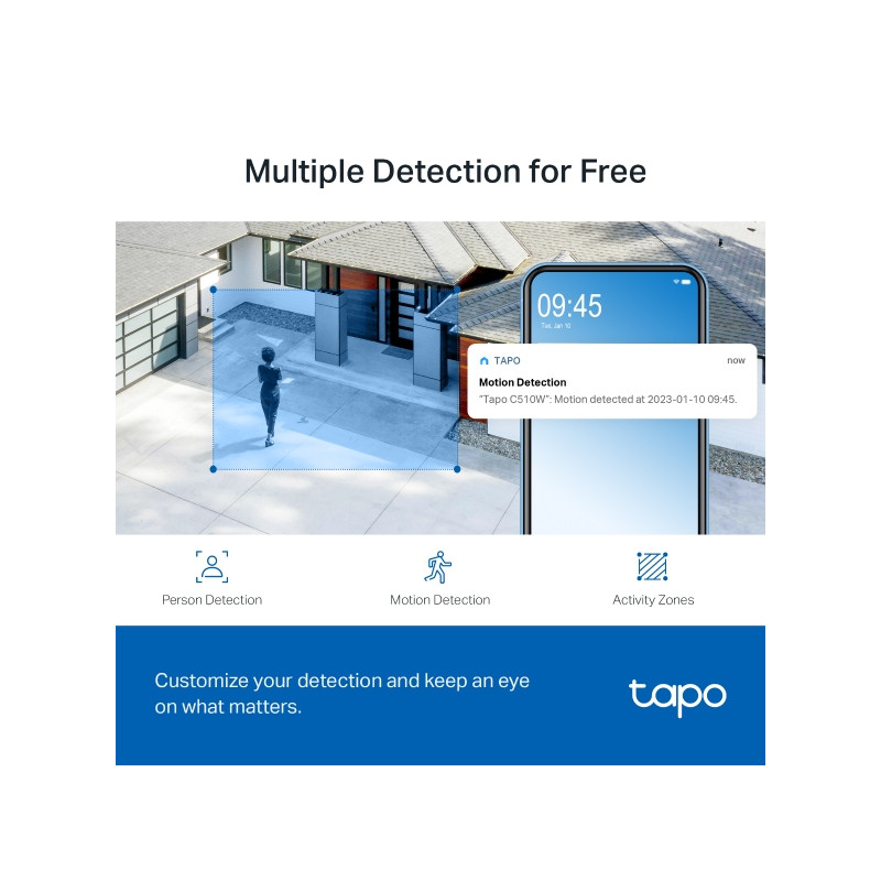 TP-LINK - Tapo C510W Outdoor Pan/Tilt Security WiFi Camera