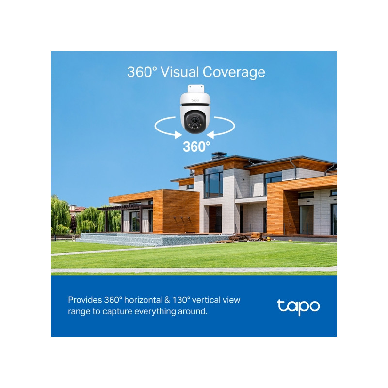 TP-LINK - Tapo C510W Outdoor Pan/Tilt Security WiFi Camera