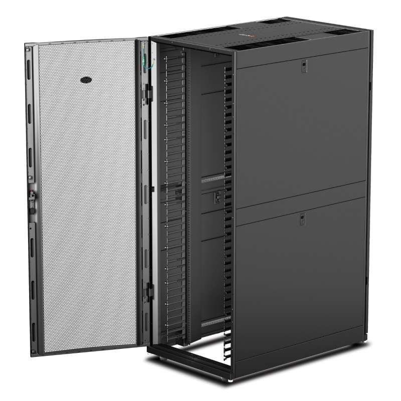 APC - NetShelter SX 42U 750mm Wide x 1070mm Deep Networking Enclosure with Sides Black