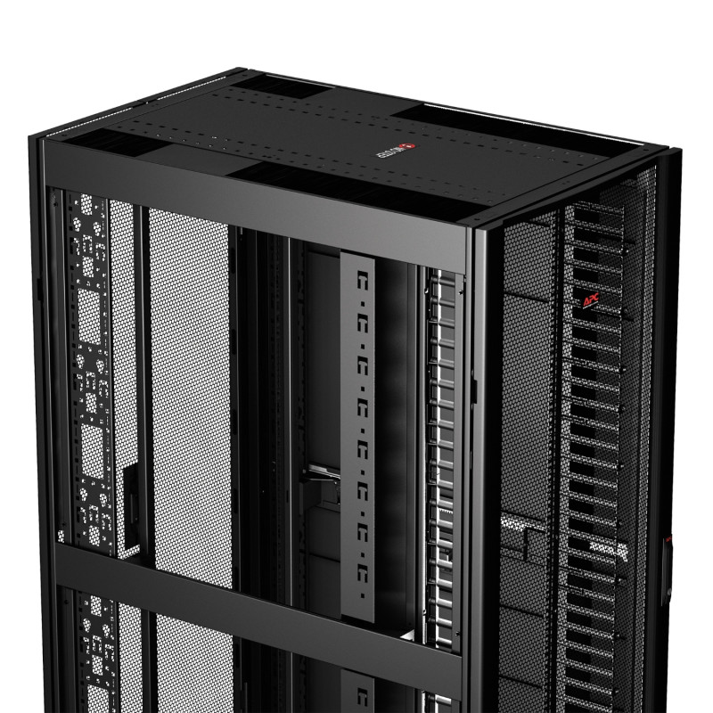 APC - NetShelter SX 42U 750mm Wide x 1070mm Deep Networking Enclosure with Sides Black