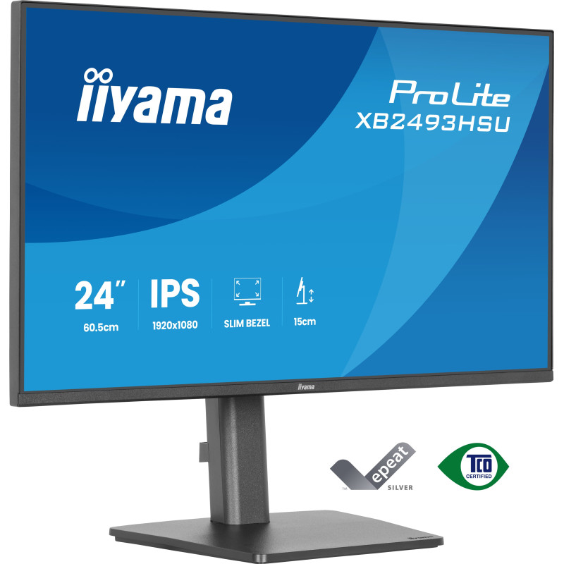iiyama ProLite/XB2493HSU-B1/23,8''/IPS/FHD/120Hz/1ms/Čierna/3R