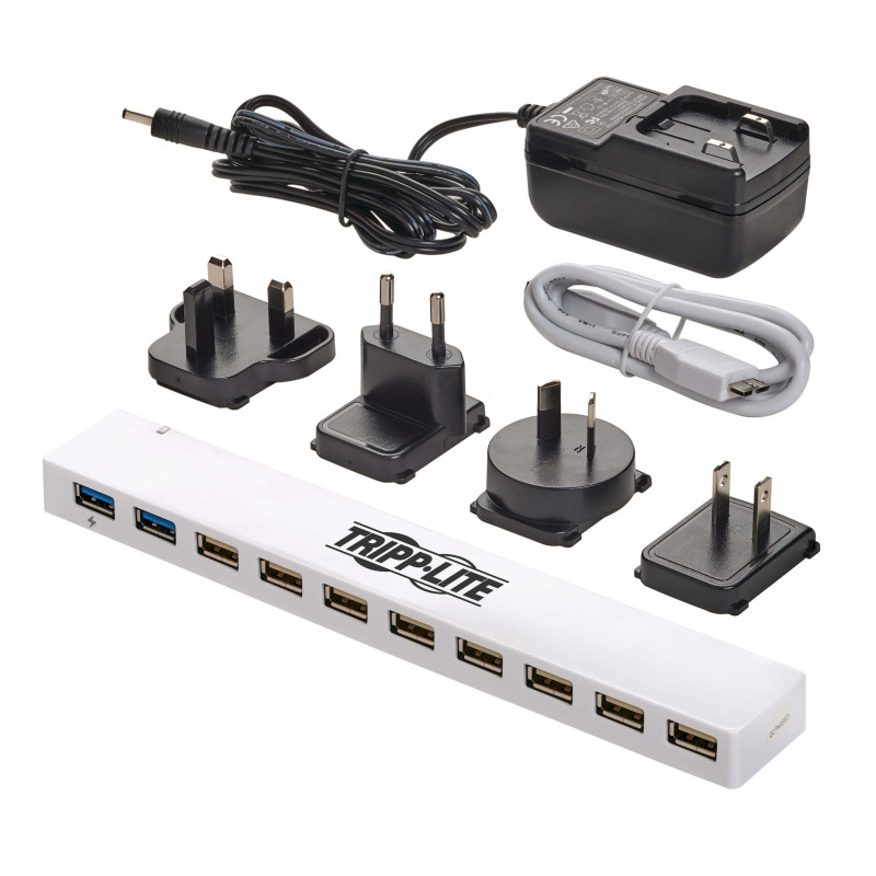 EATON - Rozbočovač USB 3.0 / USB 2.0, nabíjanie USB, 2x USB 3.0 + 8x USB 2.0