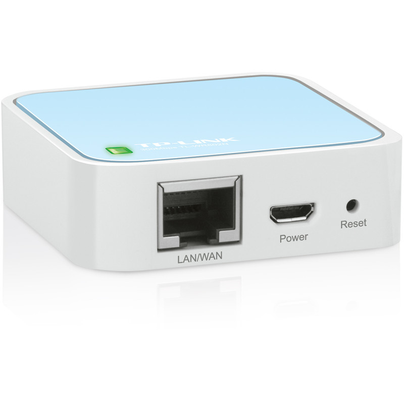 TP-LINK TL-WR802N N300 Nano Router/AP/extender/Client/Hotspot, 1xRJ45, 1x Micro USB