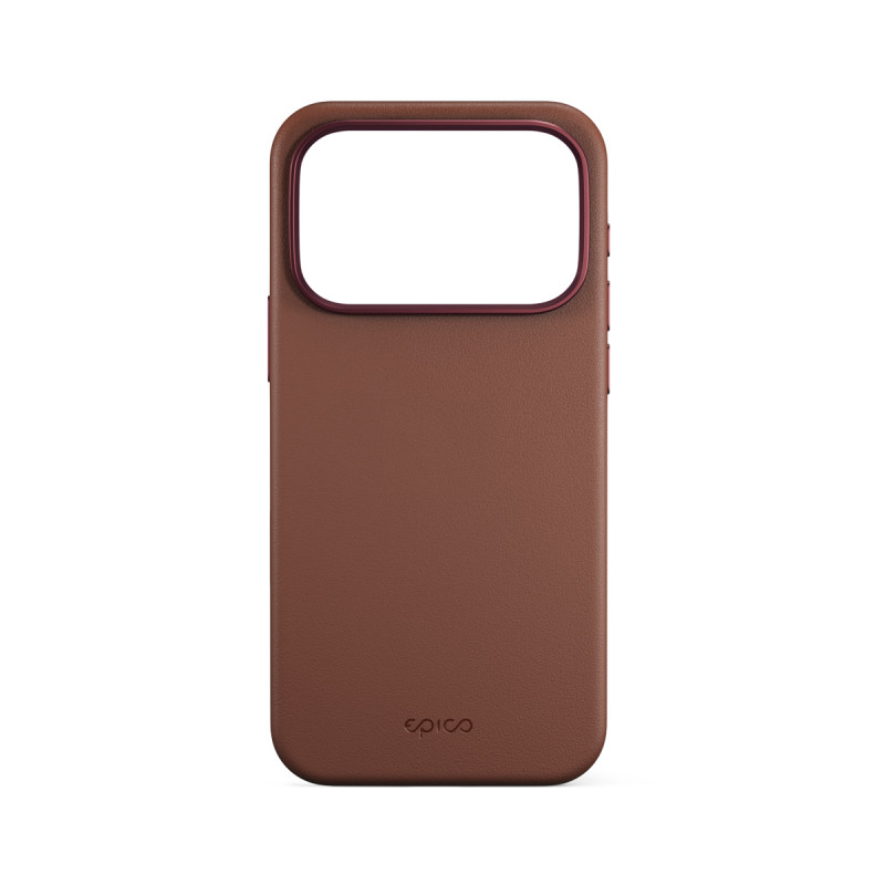 Epico Leather Mag+ Case iPhone 17 Pro - hnedá