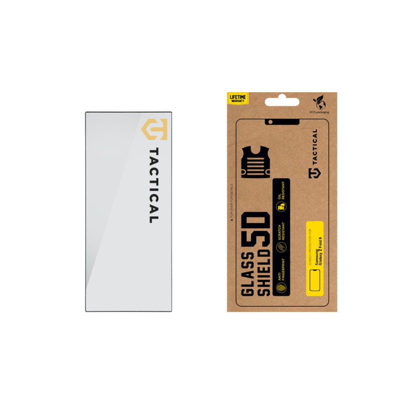 Tactical Glass Shield 5D sklo pre Samsung Galaxy Z Fold 8 Ultra Black (Vonkajšie)
