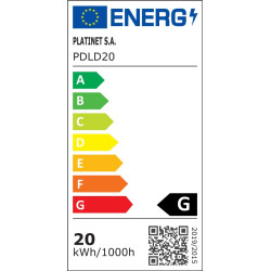 FELLOWES - Platinet PDLD20 stolná LED lampa Flexy 20W stmievateľná s klipom, 2 ramená, čierna
