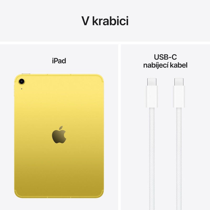 Apple iPad 11'' (A16) - 2025/Wi-Fi + Cellular/10,9''/2360x1640/128GB/iPadOS18/Yellow