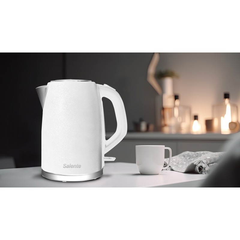 Salente IceQueen, rýchlovarná konvica 1,7 l, nerez, biela