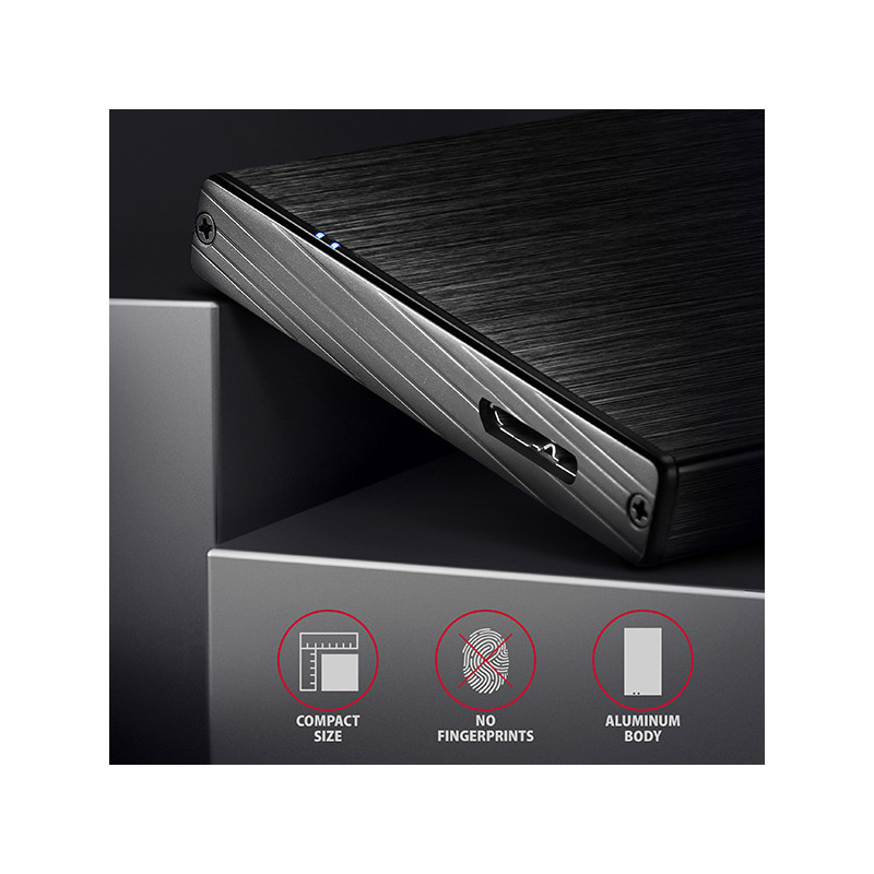 AXAGON EE25-XA6, USB 5Gbps - SATA 6G, 2.5'' kovový ALINE box