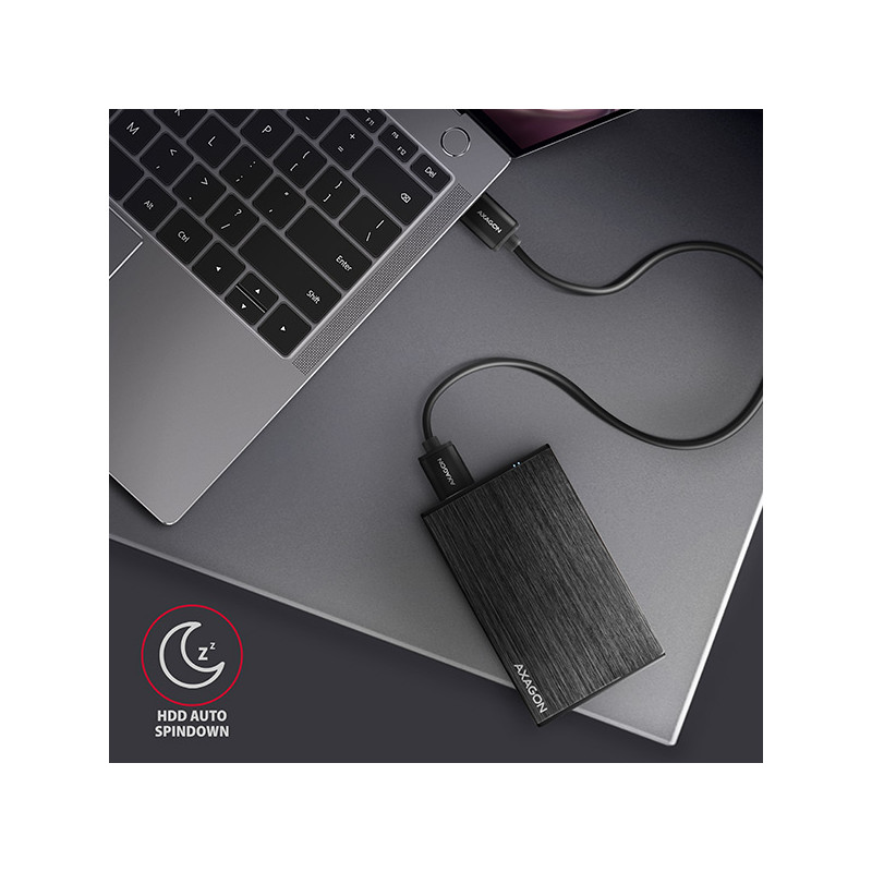 AXAGON EE25-XA6, USB 5Gbps - SATA 6G, 2.5'' kovový ALINE box