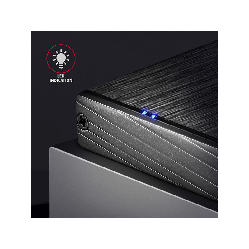 AXAGON EE25-XA6, USB 5Gbps - SATA 6G, 2.5'' kovový ALINE box
