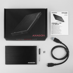 AXAGON EE25-XA6, USB 5Gbps - SATA 6G, 2.5'' kovový ALINE box