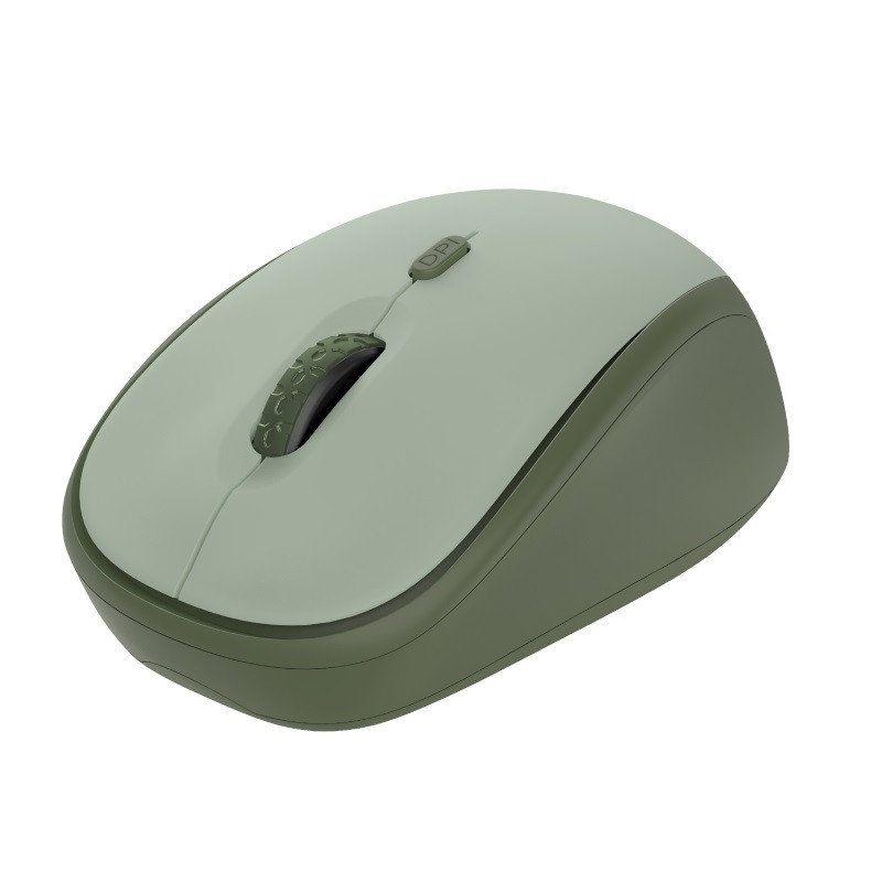 TRUST YVI+/Kancelárska/Optická/Pre pravákov/1 600 DPI/Bezdrôtová USB/Zelená