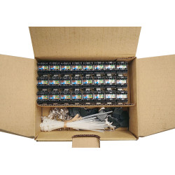 MULTIPACK 24 ks - rýchlozarezávací keystone Solarix CAT6 STP SXKJ-6-STP-BK-NA