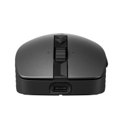 HP 710/Kancelárska/Optická/Pre pravákov/3 000 DPI/Drôtová+bezdrôtová/Čierna