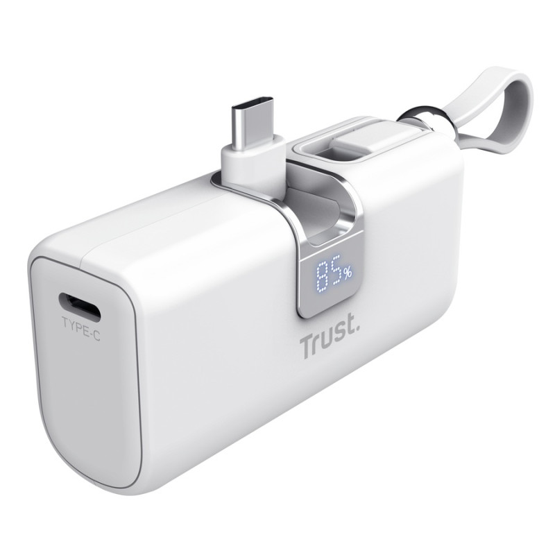 TRUST PACTO 5000 PD POCKET POWERBANK WHT