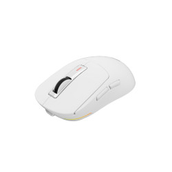 Genesis herná myš ZIRCON 660 PRO/Herná/Optická/Pre pravákov/26 000 DPI/Drôtová+bezdrôtová/Biela