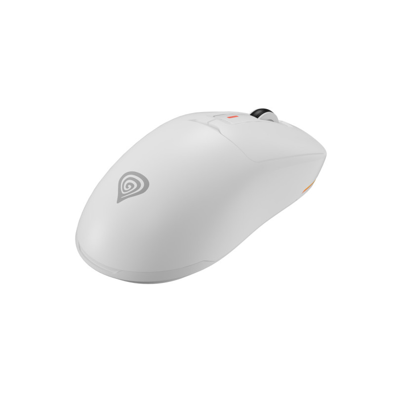 Genesis herná myš ZIRCON 660 PRO/Herná/Optická/Pre pravákov/26 000 DPI/Drôtová+bezdrôtová/Biela