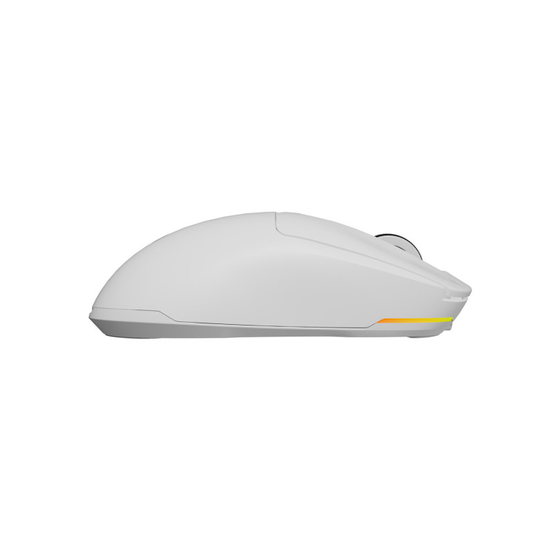 Genesis herná myš ZIRCON 660 PRO/Herná/Optická/Pre pravákov/26 000 DPI/Drôtová+bezdrôtová/Biela