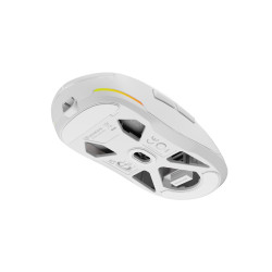 Genesis herná myš ZIRCON 660 PRO/Herná/Optická/Pre pravákov/26 000 DPI/Drôtová+bezdrôtová/Biela