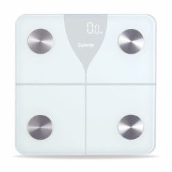 Salente SlimFit, múdra osobná diagnostická fitness váha, Bluetooth, biela