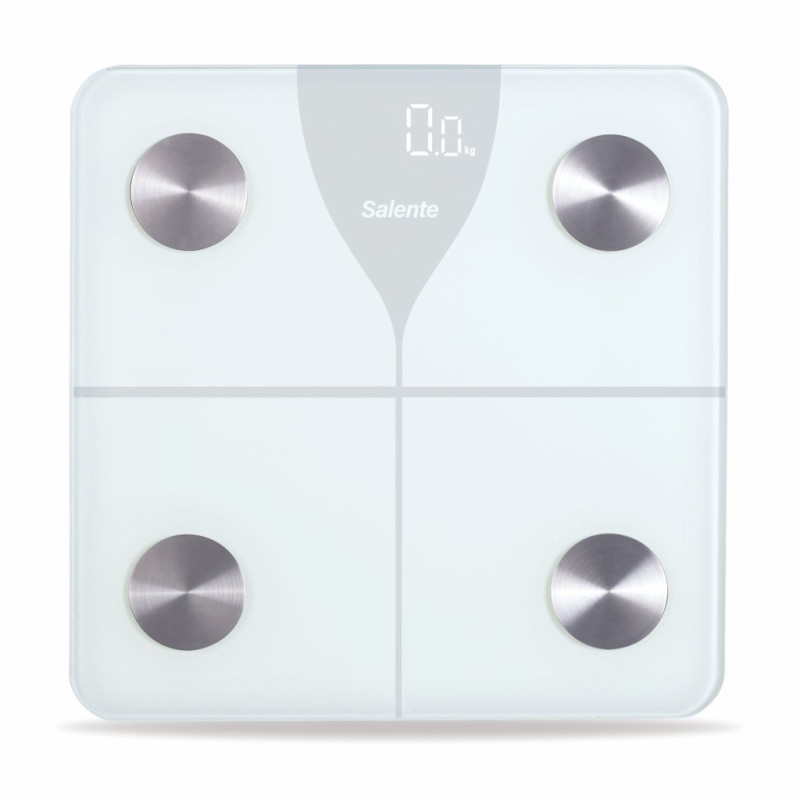 Salente SlimFit, múdra osobná diagnostická fitness váha, Bluetooth, biela