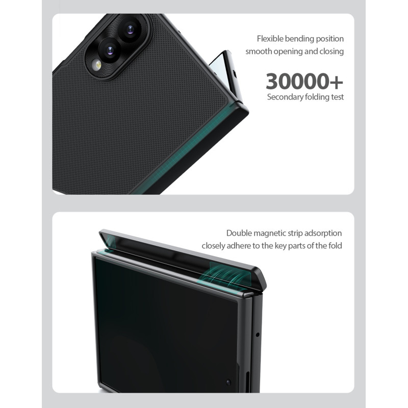 Nillkin Super Frosted FOLD Magnetic Zadný Kryt pre Samsung Galaxy Z Fold 8 Black