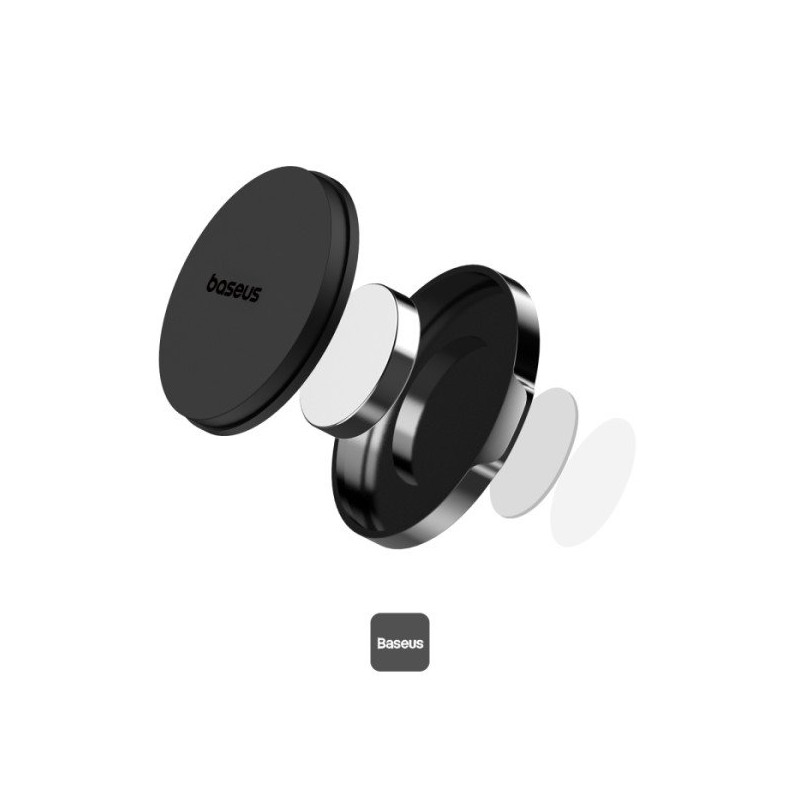 NONAME - Baseus Small Ears Series Flat Magnetický Držiak do Auta Cluster Black