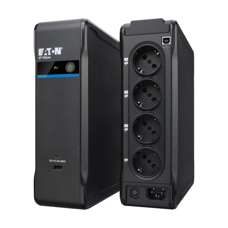 Eaton UPS1/1fáza, 900VA - 3P Ellipse 900 USB DIN