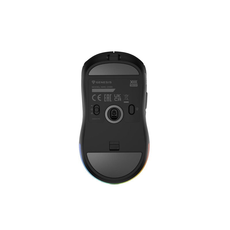 Genesis herná bezdrôtová myš ZIRCON XIII/Herná/Optická/26 000 DPI/Bezdrôtové USB/Čierna