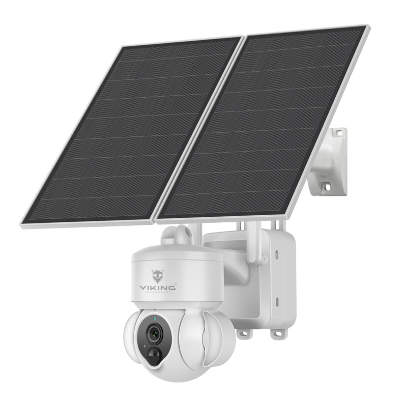 Solárna HD kamera Viking HDs03 4G/20000mAh/farebné nočné videnie/IP66/aplikácia/notifikácia/biela