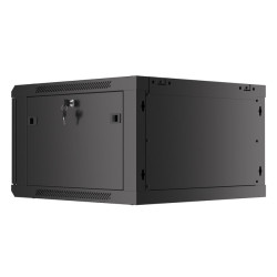 LANBERG RACKOVÁ SKRIŇA 19'' PRO MONTÁŽ NA STENU 6U/600X600 PRO VLASTNÚ MONTÁŽ S KOVOVÝMI DVERAMI ČIERNA